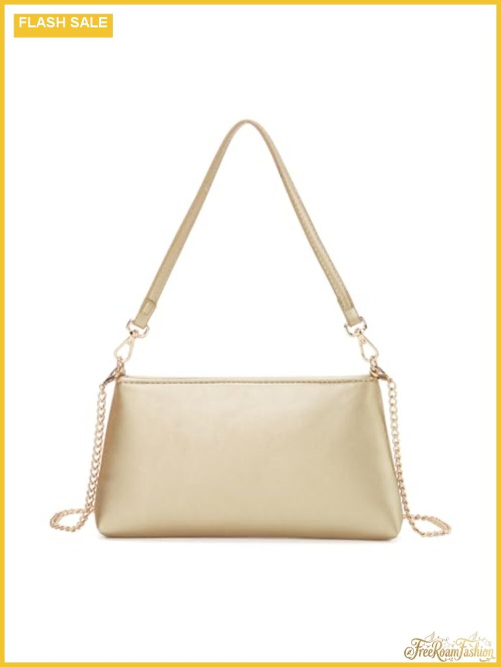 Women's PU Leather Clutch Purse with Chain Strap Shoulder Bag Evening Handbag